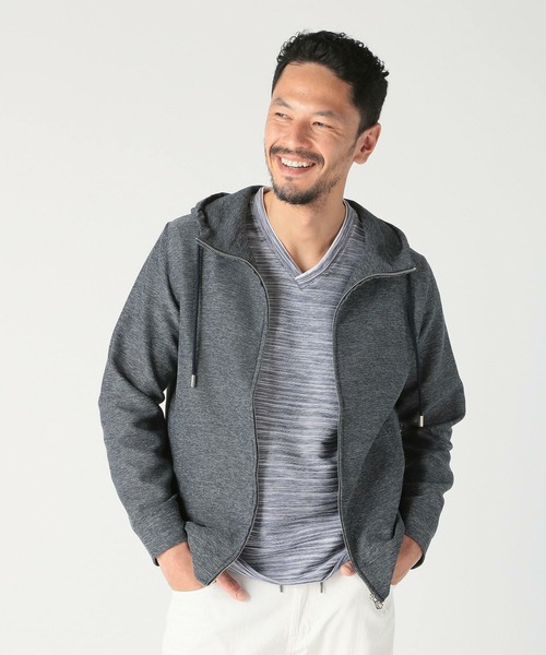 MEN'S BIGI（メンズビギ）の「スラブタック天竺素材Tシャツ＜吸水速乾＞（Tシャツ/カットソー・メンズ・グリーン/ブルー/ネイビー・03/02/01/04）」の5枚目の写真