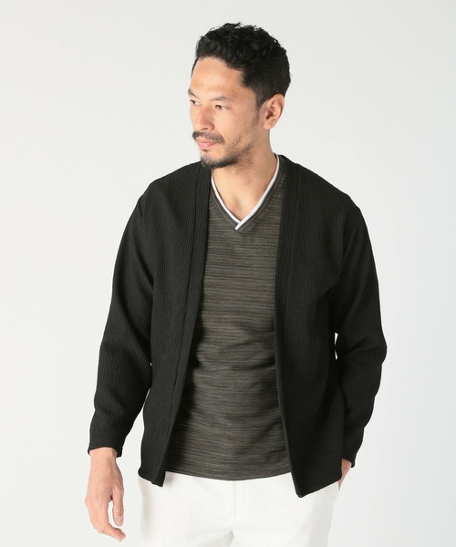 MEN'S BIGI（メンズビギ）の「スラブタック天竺素材Tシャツ＜吸水速乾＞（Tシャツ/カットソー・メンズ・グリーン/ブルー/ネイビー・03/02/01/04）」の8枚目の写真