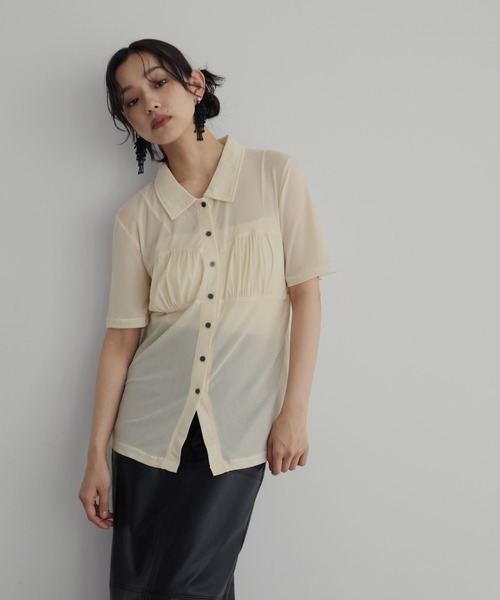 セール】ビスチェデザインシアートップス（Tシャツ/カットソー