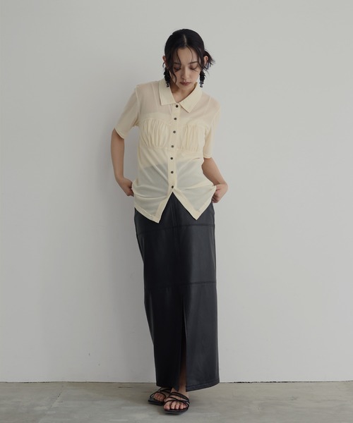 【極美品】VeroGrazia　トップス　ビスチェデザイン　チェック　Sサイズ セール】ビスチェデザインシアートップス（Tシャツ/カットソー
