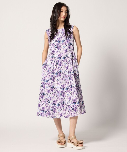 TOCCA(トッカ)の「SEA SPRAY ドレス(ワンピース・レディース・ブラック系5/ライラック系5・2/0/4/6)」の12枚目の写真