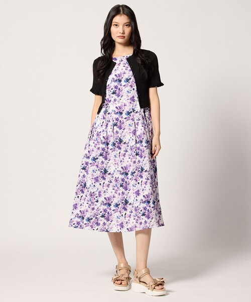 TOCCA(トッカ)の「SEA SPRAY ドレス(ワンピース・レディース・ブラック系5/ライラック系5・2/0/4/6)」の16枚目の写真