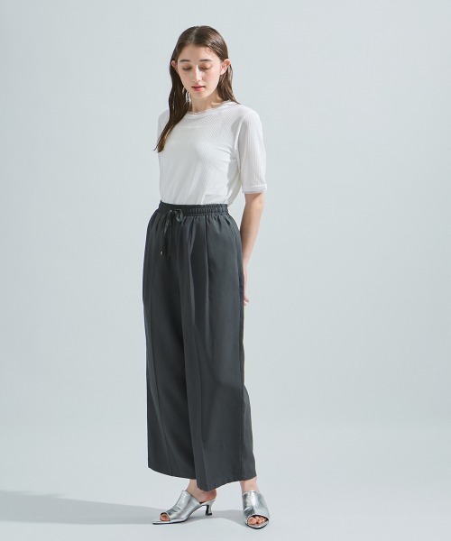 ketty(ケティ)の「ミニドビーベロアTシャツ≪手洗い可能≫(Tシャツ/カットソー・レディース・オレンジ/ブルー/オフホワイト・M)」の6枚目の写真