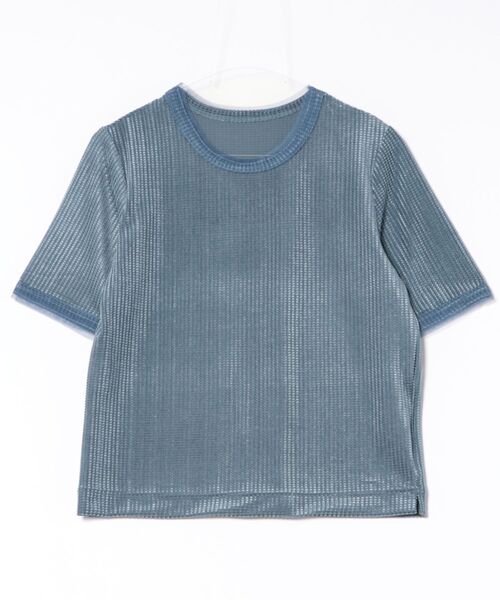 ketty(ケティ)の「ミニドビーベロアTシャツ≪手洗い可能≫(Tシャツ/カットソー・レディース・オレンジ/ブルー/オフホワイト・M)」の19枚目の写真