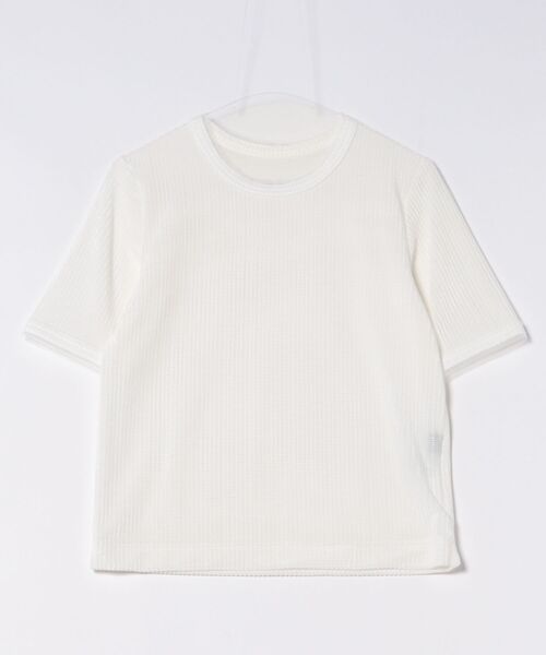 ketty(ケティ)の「ミニドビーベロアTシャツ≪手洗い可能≫(Tシャツ/カットソー・レディース・オレンジ/ブルー/オフホワイト・M)」の20枚目の写真