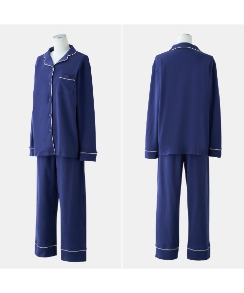 tutuanna（チュチュアンナ）の「綿100％ とろけるような肌触りのリラックスパジャマ（ルームウェア/パジャマ・レディース・クリーム/ラベンダー/ネイビー/ミント/ライトグレー/ピンク/サンドベージュ/ダークブラウン・LL/L/M/S/XS(XS)/XXL）」の14枚目の写真