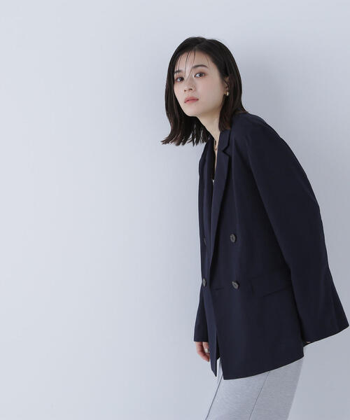 セール】◇【Oggi8月号掲載】ライトボクシーダブルジャケット