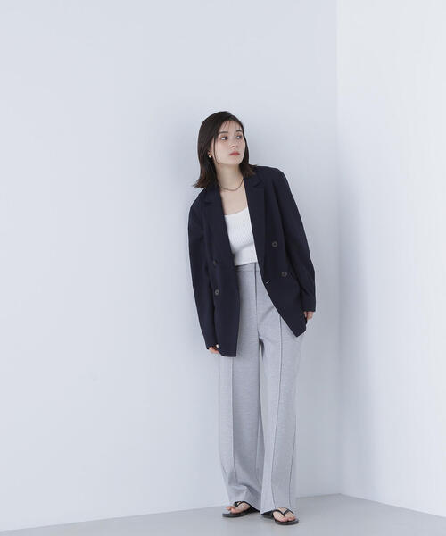 NATURAL BEAUTY BASIC（ナチュラルビューティーベーシック）の「◇【Oggi掲載】ライトボクシーダブルジャケット（テーラードジャケット・レディース・キャメル/ベージュ/ネイビー・SMALL/MEDIUM）」の18枚目の写真