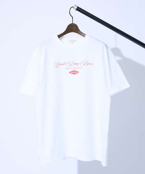 DESIGNWORKS(デザインワークス)の「【good Day Beer】プリント Tシャツ(Tシャツ/カットソー・メンズ・ブラック/ホワイト・48/44/46)」の4枚目の写真