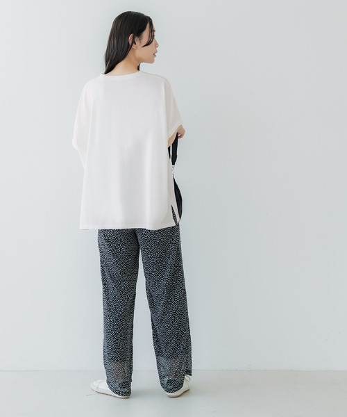 coca(coca)(コカ)の「【WEB限定セール】ロールアップスリーブロゴTシャツ(Tシャツ/カットソー・レディース・ブラウン/ホワイト・L/M)」の5枚目の写真
