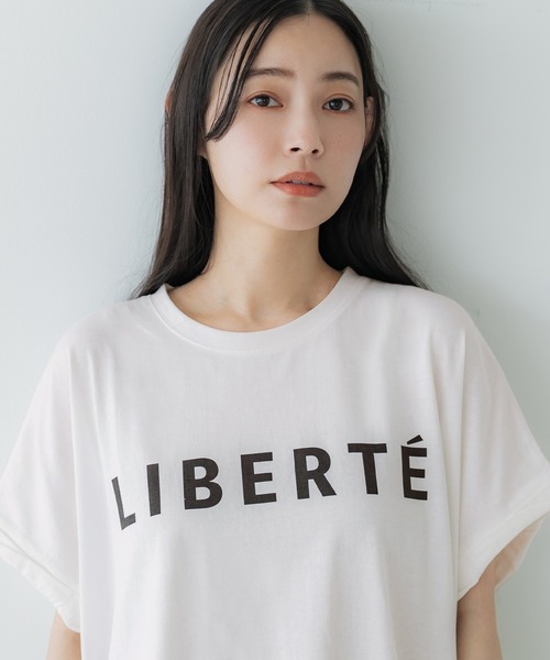 coca(coca)(コカ)の「【WEB限定セール】ロールアップスリーブロゴTシャツ(Tシャツ/カットソー・レディース・ブラウン/ホワイト・L/M)」の8枚目の写真