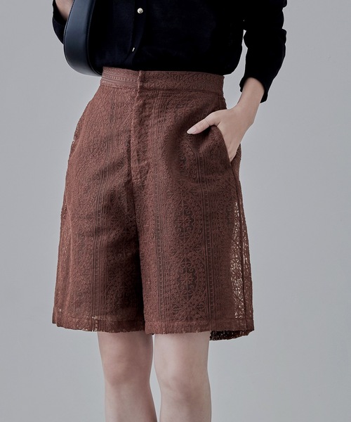 etoll.（エトル）の「刺繍レースハーフパンツ（その他パンツ・レディース・アイボリー/ブルー/ブラウン・FREE）」の12枚目の写真