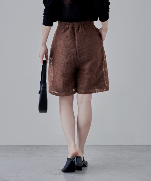 タイムセール！BLESS N°36 ベアトップハーフパンツ　2way セール】刺繍レースハーフパンツ（その他パンツ）｜etoll