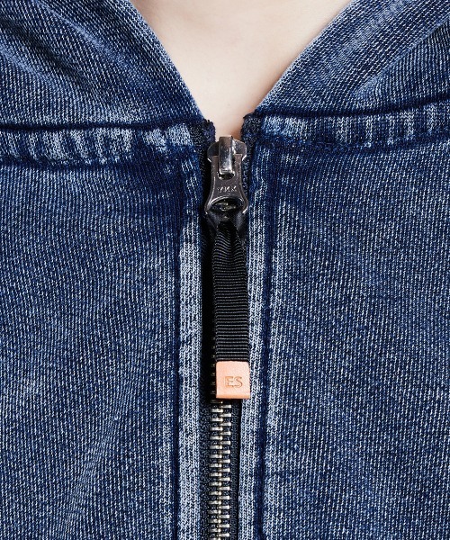 インディゴクロップドパーカー（パーカー）｜ESSENTIAL