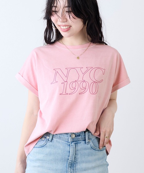 セール】'NYC1990'ロゴT-shirt（Tシャツ/カットソー