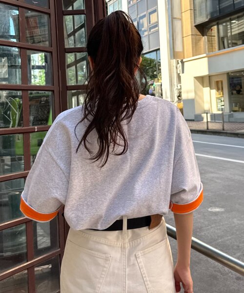 CIAOPANIC TYPY(チャオパニックティピー)の「【真夏でも着れる】ユニセックスキープシェイプフライス半袖Tee(Tシャツ/カットソー・メンズ・ライトグレー/ブラック/ホワイト/ベージュ/グレー/ミント/カーキ/ホワイト系その他・MEDIUM/LARGE/X-LARGE)」の10枚目の写真