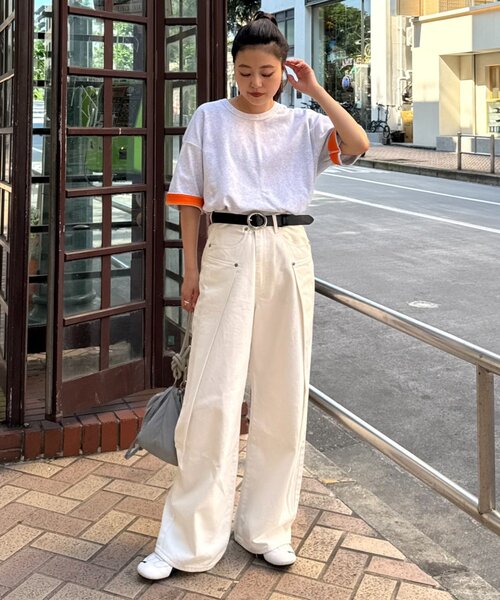 CIAOPANIC TYPY(チャオパニックティピー)の「【真夏でも着れる】ユニセックスキープシェイプフライス半袖Tee(Tシャツ/カットソー・メンズ・ライトグレー/ブラック/ホワイト/ベージュ/グレー/ミント/カーキ/ホワイト系その他・MEDIUM/LARGE/X-LARGE)」の12枚目の写真