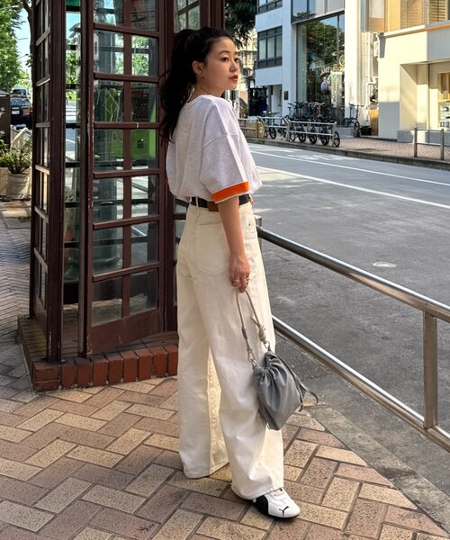 CIAOPANIC TYPY(チャオパニックティピー)の「【真夏でも着れる】ユニセックスキープシェイプフライス半袖Tee(Tシャツ/カットソー・メンズ・ライトグレー/ブラック/ホワイト/ベージュ/グレー/ミント/カーキ/ホワイト系その他・MEDIUM/LARGE/X-LARGE)」の13枚目の写真