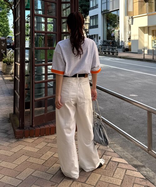 CIAOPANIC TYPY(チャオパニックティピー)の「【真夏でも着れる】ユニセックスキープシェイプフライス半袖Tee(Tシャツ/カットソー・メンズ・ライトグレー/ブラック/ホワイト/ベージュ/グレー/ミント/カーキ/ホワイト系その他・MEDIUM/LARGE/X-LARGE)」の14枚目の写真