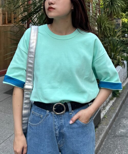 CIAOPANIC TYPY(チャオパニックティピー)の「【真夏でも着れる】ユニセックスキープシェイプフライス半袖Tee(Tシャツ/カットソー・メンズ・ライトグレー/ブラック/ホワイト/ベージュ/グレー/ミント/カーキ/ホワイト系その他・MEDIUM/LARGE/X-LARGE)」の18枚目の写真