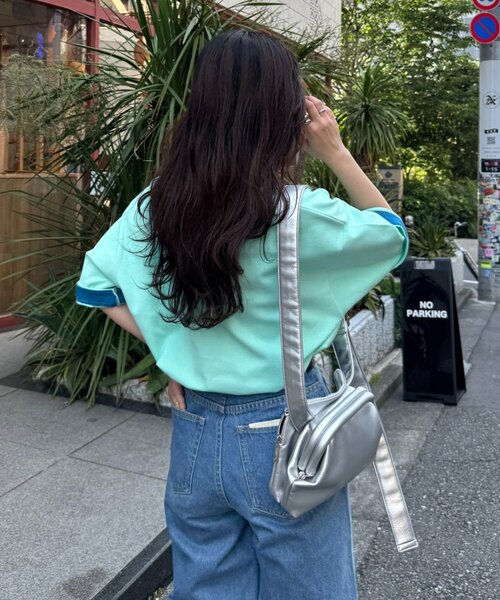 CIAOPANIC TYPY(チャオパニックティピー)の「【真夏でも着れる】ユニセックスキープシェイプフライス半袖Tee(Tシャツ/カットソー・メンズ・ライトグレー/ブラック/ホワイト/ベージュ/グレー/ミント/カーキ/ホワイト系その他・MEDIUM/LARGE/X-LARGE)」の20枚目の写真