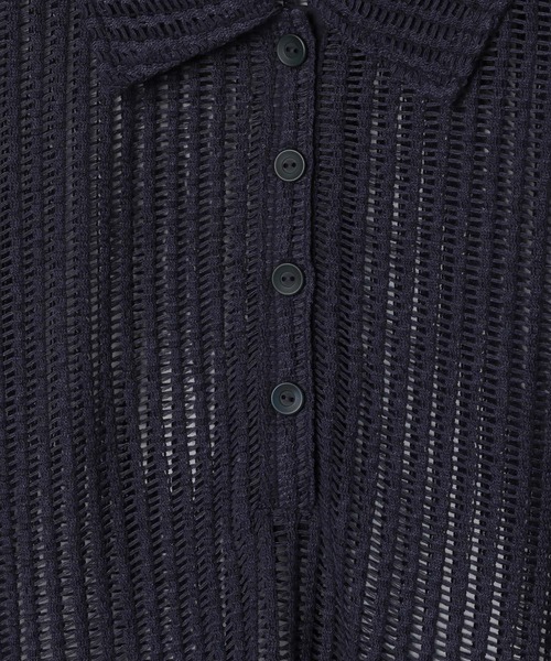 LEPSIM（レプシィム）の「メッシュポロ5分袖　574402（ポロシャツ・レディース・ネイビー/アイボリー/ブラック・FREE）」の18枚目の写真