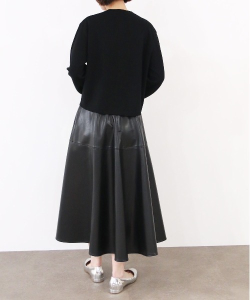 Marilyn Moon(マリリンムーン)の「【SOI-MeME】sheer fringe cocoon cardigan(カーディガン/ボレロ・レディース・チャコール/アイボリー/ブラック・FREE)」の21枚目の写真