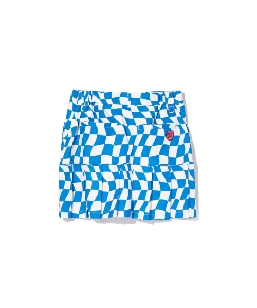 DEVEREUX GOLF（デヴァローゴルフ）の「DVRX Deform Checker Pleatedスカート（スカート・レディース・ホワイト×ブルー/ホワイト×ブラック・MEDIUM/SMALL）」の5枚目の写真