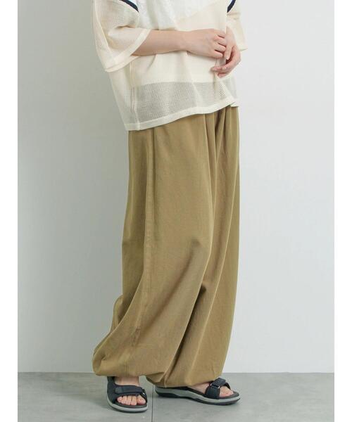 SM2（エスエムツー）の「デニム/ツイル裾タックバレルパンツ（その他パンツ・レディース・カーキ/ベージュ/ブルー・L/M）」の3枚目の写真