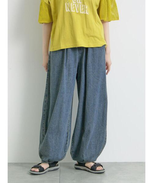 SM2（エスエムツー）の「デニム/ツイル裾タックバレルパンツ（その他パンツ・レディース・カーキ/ベージュ/ブルー・L/M）」の6枚目の写真