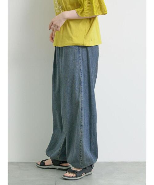 SM2（エスエムツー）の「デニム/ツイル裾タックバレルパンツ（その他パンツ・レディース・カーキ/ベージュ/ブルー・L/M）」の7枚目の写真