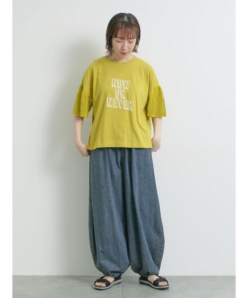 SM2（エスエムツー）の「デニム/ツイル裾タックバレルパンツ（その他パンツ・レディース・カーキ/ベージュ/ブルー・L/M）」の8枚目の写真