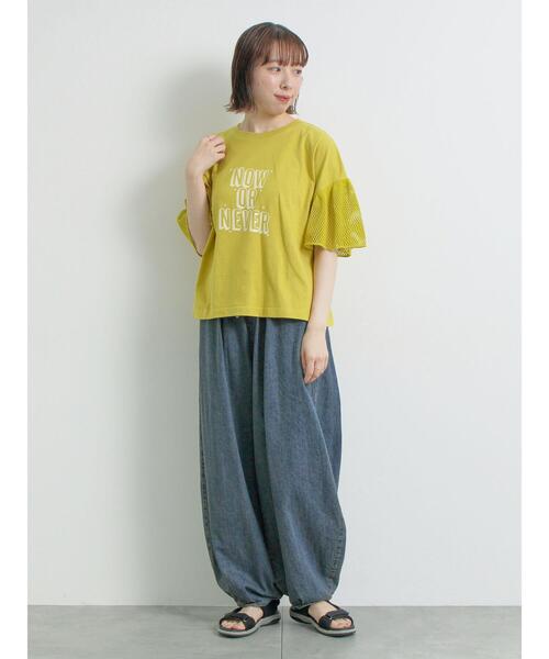 SM2（エスエムツー）の「デニム/ツイル裾タックバレルパンツ（その他パンツ・レディース・カーキ/ベージュ/ブルー・L/M）」の9枚目の写真