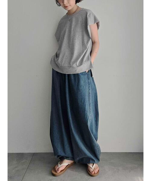 SM2（エスエムツー）の「デニム/ツイル裾タックバレルパンツ（その他パンツ・レディース・カーキ/ベージュ/ブルー・L/M）」の14枚目の写真