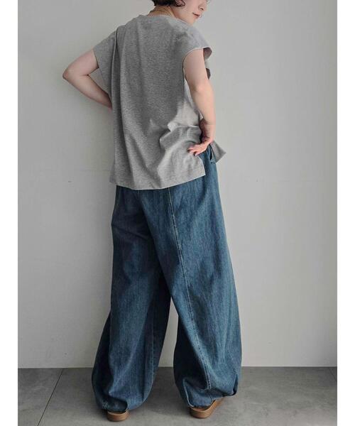 SM2（エスエムツー）の「デニム/ツイル裾タックバレルパンツ（その他パンツ・レディース・カーキ/ベージュ/ブルー・L/M）」の16枚目の写真