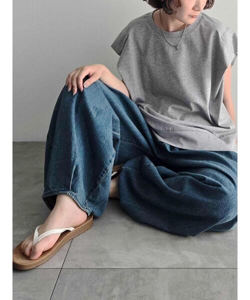 SM2（エスエムツー）の「デニム/ツイル裾タックバレルパンツ（その他パンツ・レディース・カーキ/ベージュ/ブルー・L/M）」の17枚目の写真