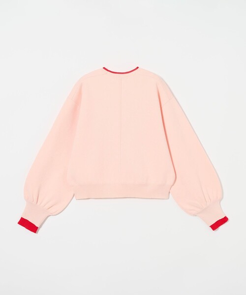 EMMEL REFINES（エメルリファインズ）の「＜EMMEL REFINES＞EM スウェットライク クルーネック ニットプルオーバー（ニット/セーター・レディース・ナチュラル/ライトピンク/ブラック・FREE）」の13枚目の写真