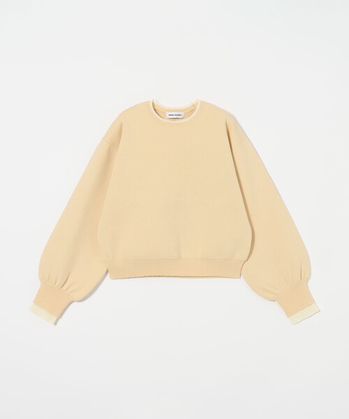 EMMEL REFINES（エメルリファインズ）の「＜EMMEL REFINES＞EM スウェットライク クルーネック ニットプルオーバー（ニット/セーター・レディース・ナチュラル/ライトピンク/ブラック・FREE）」の22枚目の写真