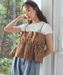 earth music &amp; ecology - ❤️⑥ earth music &amp; ecology お花 刺繍 トップス❤️ earth music&ecology（アースミュージックアンドエコロジー）の