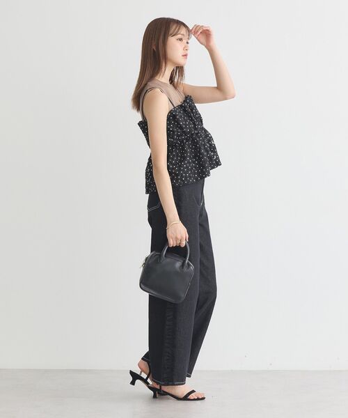 earth music&ecology(アースミュージックアンドエコロジー)の「キラキラフラワー刺繍ビスチェ(ベスト・レディース・ブラック/ブラウン/アイボリー・FREE)」の20枚目の写真