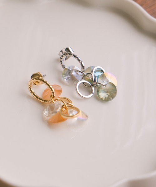 aquagarage(アクアガレージ)の「ビジューピアス(ピアス(両耳用)・レディース・シルバー/ゴールド・ONESIZE)」の15枚目の写真