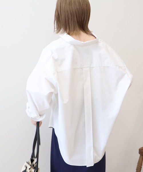 AMERICAN HOLIC(アメリカンホリック)の「イージーケアブロードシャツ(シャツ/ブラウス・レディース・オフホワイト/グレー系その他2/ホワイト系その他5/ブルー系その他7/サックスブルー・L/M)」の8枚目の写真