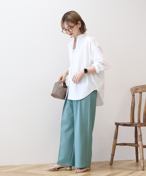 AMERICAN HOLIC(アメリカンホリック)の「イージーケアブロードシャツ(シャツ/ブラウス・レディース・オフホワイト/グレー系その他2/ホワイト系その他5/ブルー系その他7/サックスブルー・L/M)」の20枚目の写真
