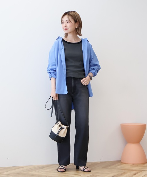 AMERICAN HOLIC(アメリカンホリック)の「イージーケアブロードシャツ(シャツ/ブラウス・レディース・オフホワイト/グレー系その他2/ホワイト系その他5/ブルー系その他7/サックスブルー・L/M)」の13枚目の写真