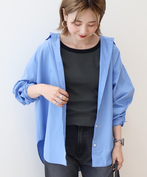 AMERICAN HOLIC(アメリカンホリック)の「イージーケアブロードシャツ(シャツ/ブラウス・レディース・オフホワイト/グレー系その他2/ホワイト系その他5/ブルー系その他7/サックスブルー・L/M)」の19枚目の写真