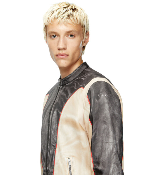 メンズ レザージャケット L-EVERT（ライダースジャケット）｜DIESEL