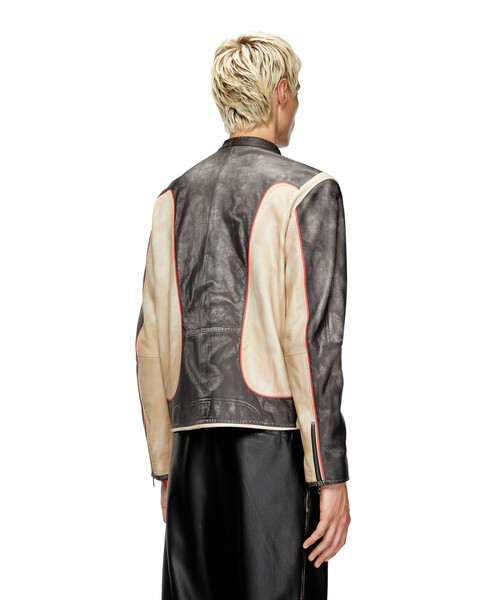 メンズ レザージャケット L-EVERT（ライダースジャケット）｜DIESEL