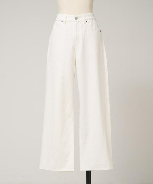 collex(コレックス)の「定番人気!美シルエット セミワイドデニム2(デニムパンツ・レディース・ホワイト/ネイビー/ブルー・1/2/3)」の10枚目の写真