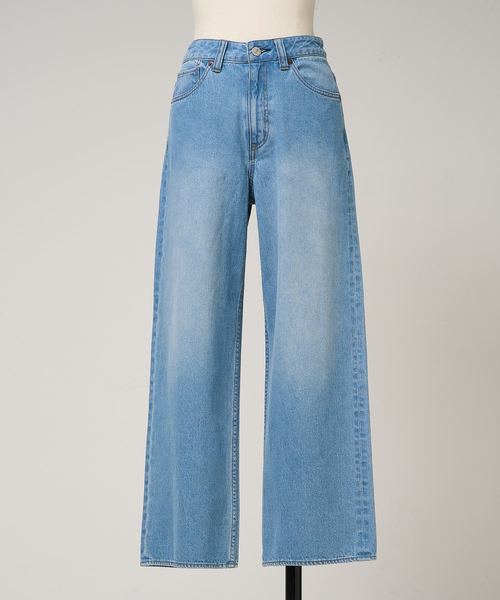 collex(コレックス)の「定番人気!美シルエット セミワイドデニム2(デニムパンツ・レディース・ホワイト/ネイビー/ブルー・1/2/3)」の11枚目の写真