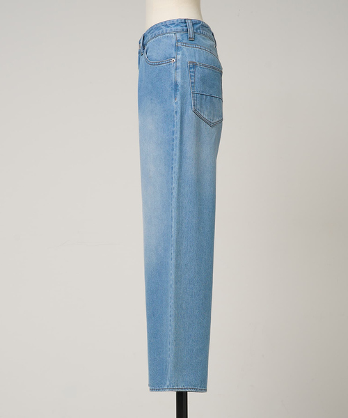 collex(コレックス)の「定番人気!美シルエット セミワイドデニム2(デニムパンツ・レディース・ホワイト/ネイビー/ブルー・1/2/3)」の12枚目の写真